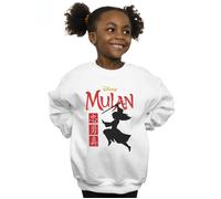 Mulan Movie Warrior Silhouette Sweatshirt Disney White 5-6 Years
