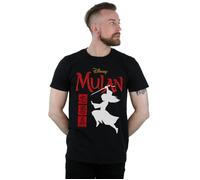 Mulan Movie Warrior Silhouette T-Shirt Disney Black M