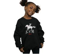 Mulan Movie Wind Silhouette Sweatshirt Disney Black 5-6 Years