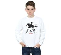 Mulan Movie Wind Silhouette Sweatshirt Disney White 12-13 Years