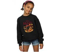 Mulan Mushu Dragon Fire Sweatshirt Disney Black 5-6 Years