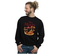 Mulan Mushu Dragon Fire Sweatshirt Disney Black XXL