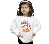 Mulan Mushu Dragon Fire Sweatshirt Disney White 12-13 Years