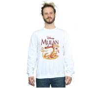 Mulan Mushu Dragon Fire Sweatshirt Disney White L