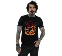 Mulan Mushu Dragon Fire T-Shirt Disney Black M