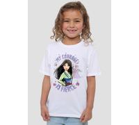 Mulan My Courage Is Fierce T-Shirt White Disney White 9-10 Years