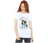 Mulan My Own Hero Cotton Boyfriend T-Shirt Disney White M