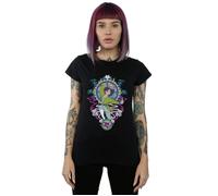 Mulan Ornamental Cotton T-Shirt Disney Black XXL