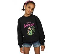 Mulan Pink Magnolia Sweatshirt Disney Black 7-8 Years