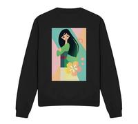 Mulan Simplistic Illustration Sweatshirt Black Disney Black S