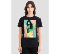 Mulan Simplistic Illustration T-Shirt, Black Disney Black XXL