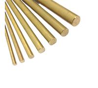 MULANGDI 1/5/10Pcs Diameter 1.6mm-20mm Length 100mm-500mm Hardware Brass Round Bar Rod For DIY Knife Handle Circular Wire Tube Modelmaking Brass Rod(10x330mm 1pcs)