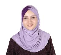 MuLanLegend Handmade | Muberra Pleated Instant Hijab | One Piece Easy Slip On Practical and Comfortable(L Size) (Purple Violet)