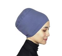 MuLanLegend | Mu Lan Song Series | Anti-Slip Non-Slip Bun Volumizer | Hijab Scarf Shawl | Bandana Under Scarf Tube, Jeans Blue, Large