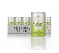 Mulberry Creek Bitter Lemon Tonic Water, Contains Quinine, Premium Quality, Great for Cocktails & Paired with Gin or Vodka, Low Calories & Sodium, Fully Recyclable 24 x 150ml Cans