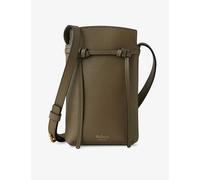 Mulberry Linen Green Clovelly Leather Phone Pouch