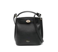 Mulberry mini Islington bucket bag in black small classic grain OS