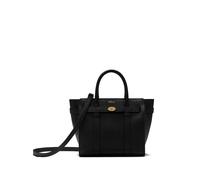 Mulberry mini zipped Bayswater bag in black OS