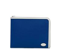 Mulberry Preloved Leather Folio Zip Case - Blue Clutches Blue One Size