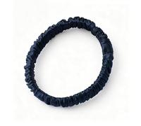 Mulberry Silk Hair Bobbles Elastic Hair Bobbles 19 Momme Ponytail Hair Bands Hair Accessories Silk Scrunchies Invisibobble Silk Scrunchie for Women Girls Navy Blue