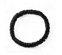 Mulberry Silk Hair Bobbles Elastic Hair Bobbles 19 Momme Ponytail Hair Bands Hair Accessories Silk Scrunchies Invisibobble Silk Scrunchie for Women Girls Black