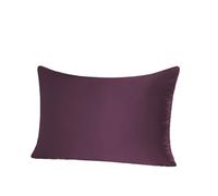 Mulberry Silk Pillowcase,Both Sided Pure Pillow Cover for Women, Pillowcsae For Hair For Women Men(Grey Purple,20x26 inch)