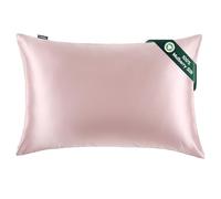 Mulberry Silk Pillowcase for Hair and Skin: 22 Momme Both Sides 100% Pure Silk Pillow Case with Hidden Zipper - Natural Hypoallergenic Pillow Cover for Cooling Sleep 1 Pack 50 x 75 cm Pink