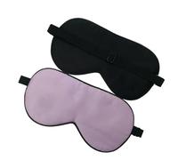 Mulberry Silk Sleep Eye Mask Adult Soft Blindfold Smooth Eyeshade Eye Cover Sleeping Elastic Band(Light Purple,1pc)