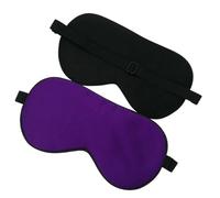 Mulberry Silk Sleep Eye Mask Adult Soft Blindfold Smooth Eyeshade Eye Cover Sleeping Elastic Band(Violet,3pcs)