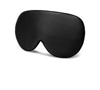 Mulberry Silk Sleep Mask Soft Eye Patches Blindfold Smooth Eyeshade Cover Patch Bandage Comfort(Black)