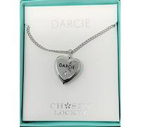 Mulberry Studios DARCIE Named Chosen Lockets/ Pendants With Picture Holder Presented Beautifully By Sterling Effectz, Pink,Black