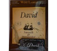 Mulberry Studios David Wine Label, 2 Front and Back Labels and 2 Tags