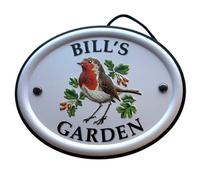 Mulberry Studios Decorative Bird Garden Sign - Bill's Garden