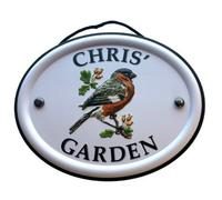 Mulberry Studios Decorative Bird Garden Sign - Chris's Garden