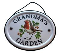 Mulberry Studios Decorative Bird Garden Sign - Grandma's Garden