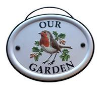 Mulberry Studios Decorative Bird Garden Sign - Our Garden