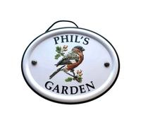 Mulberry Studios Decorative Bird Garden Sign - Phil's Garden
