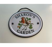 Mulberry Studios Decorative Bird Garden Sign - Sharon's Garden