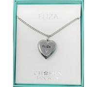 Mulberry Studios ELIZA Named Chosen Lockets/ Pendants With Picture Holder Presented Beautifully By Sterling Effectz, Pink,Black