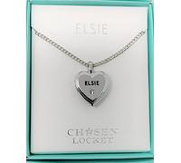 Mulberry Studios ELSIE Named Chosen Lockets/ Pendants With Picture Holder Presented Beautifully By Sterling Effectz, Pink,Black