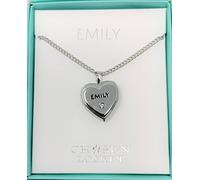 Mulberry Studios EMILY Named Chosen Lockets/ Pendants With Picture Holder Presented Beautifully By Sterling Effectz, Pink,Black