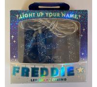 Mulberry Studios FREDDIE - Indoor Decorative LED String Lights Hanging Decorations Light Up Your Name in LED Blue Lights