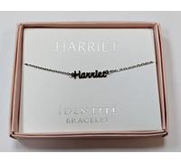 Mulberry Studios HARRIET Named Identite Bracelet Silver Colour With Love Gift Boxed Presented By Sterling Effectz
