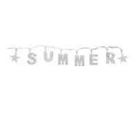Mulberry Studios Indoor Decorative LED String Lights Hanging Decorations Light Up Your Name in LED Clear Lights SUMMER
