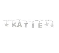 Mulberry Studios KATIE - Indoor Decorative LED String Lights Hanging Decorations Light Up Your Name in LED Clear Lights