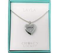 Mulberry Studios LAYLA Named Chosen Lockets/ Pendants Picture Holder Presented Beautifully By Sterling Effectz, Pink,Black