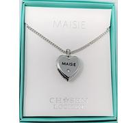 Mulberry Studios MAISIE Named Chosen Lockets/ Pendants With Picture Holder Presented Beautifully By Sterling Effectz, Pink,Black