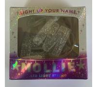 Mulberry Studios MOLLIE - Indoor Decorative LED String Lights Hanging Decorations Light Up Your Name in LED Clear Lights