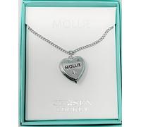Mulberry Studios MOLLIE Named Chosen Lockets/ Pendants With Picture Holder Presented Beautifully By Sterling Effectz, Pink,Black