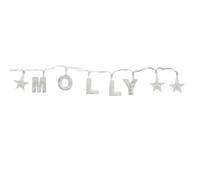 Mulberry Studios MOLLY - Indoor Decorative LED String Lights Hanging Decorations Light Up Your Name in LED Clear Lights